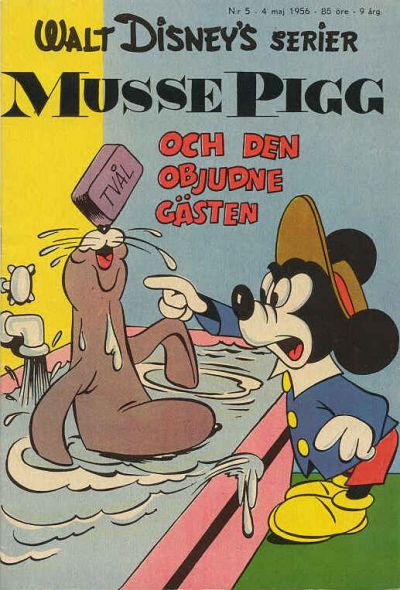 Cover for Walt Disney's serier (Richters Förlag AB, 1950 series) #5/1956