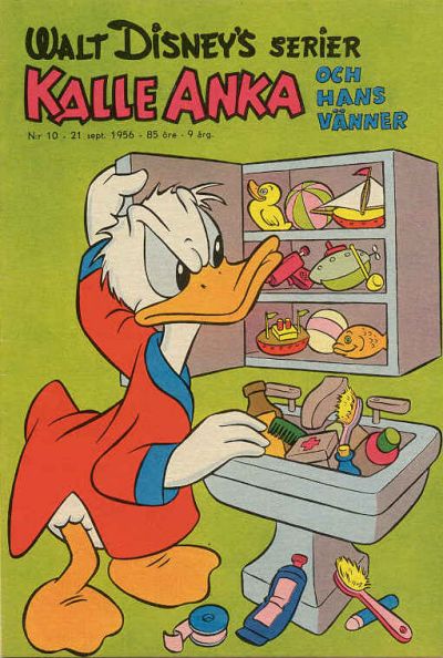 Cover for Walt Disney's serier (Richters Förlag AB, 1950 series) #10/1956