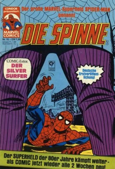 Cover for Die Spinne (Condor, 1980 series) #15