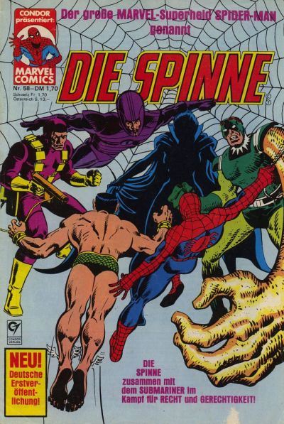Cover for Die Spinne (Condor, 1980 series) #58