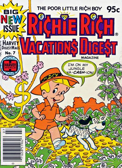 Cover for Richie Rich Vacations Digest (Harvey, 1977 series) #7