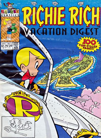 Cover for Richie Rich Vacation Digest Magazine (Harvey, 1991 series) #1