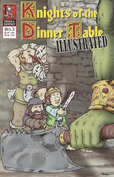 Cover for Knights of the Dinner Table Illustrated (Kenzer and Company, 2000 series) #3