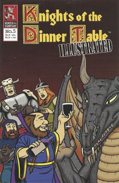 Cover for Knights of the Dinner Table Illustrated (Kenzer and Company, 2000 series) #5