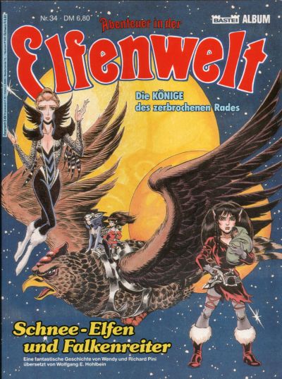 Cover for Abenteuer in der Elfenwelt (Bastei Verlag, 1984 series) #34 - Schnee-Elfen und Falkenreiter