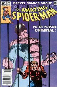 Cover Thumbnail for The Amazing Spider-Man (Marvel, 1963 series) #219 [Newsstand]
