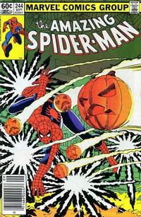 Cover for The Amazing Spider-Man (Marvel, 1963 series) #244 [Newsstand]
