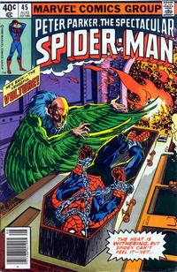 Cover for The Spectacular Spider-Man (Marvel, 1976 series) #45 [Newsstand]