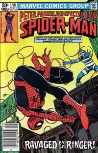Cover Thumbnail for The Spectacular Spider-Man (Marvel, 1976 series) #58 [Newsstand]