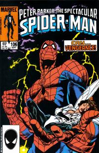 Cover for The Spectacular Spider-Man (Marvel, 1976 series) #106 [Direct]
