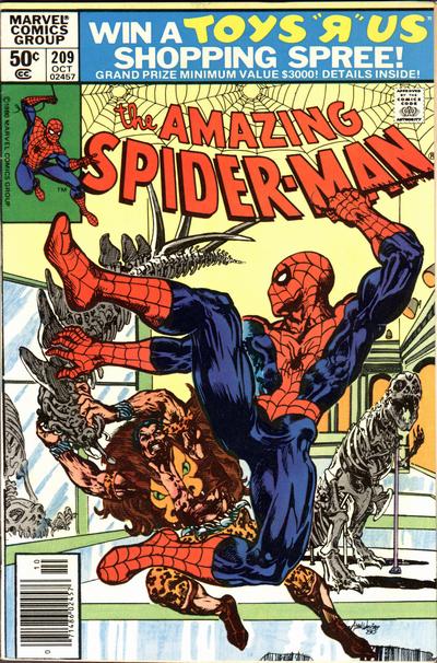 Cover for The Amazing Spider-Man (Marvel, 1963 series) #209 [Newsstand]