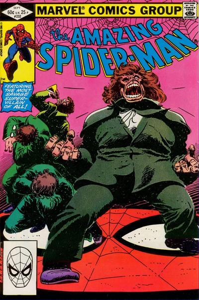 Cover for The Amazing Spider-Man (Marvel, 1963 series) #232 [Direct]