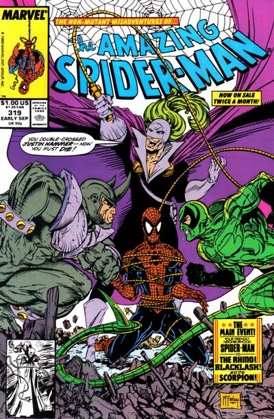 Cover for The Amazing Spider-Man (Marvel, 1963 series) #319 [Direct]