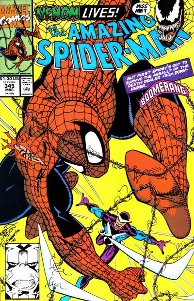 Cover for The Amazing Spider-Man (Marvel, 1963 series) #345 [Direct]