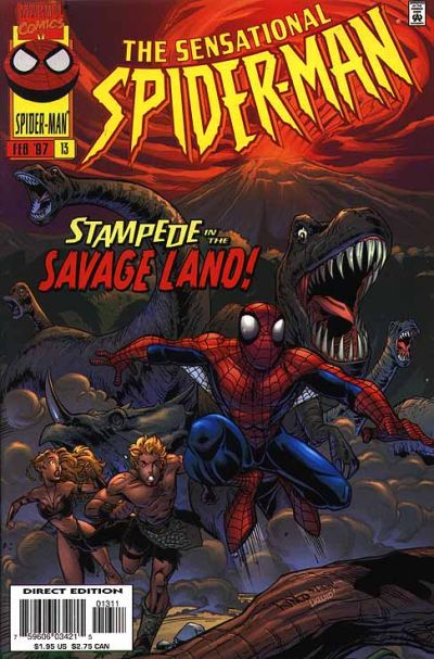 Cover for The Sensational Spider-Man (Marvel, 1996 series) #13 [Direct Edition]