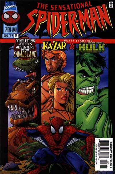 Cover for The Sensational Spider-Man (Marvel, 1996 series) #15 [Direct Edition]