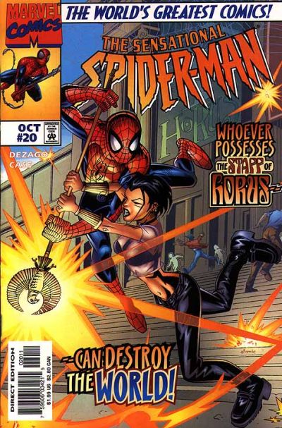 Cover for The Sensational Spider-Man (Marvel, 1996 series) #20 [Direct Edition]
