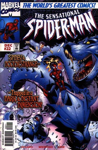 Cover for The Sensational Spider-Man (Marvel, 1996 series) #22 [Direct Edition]