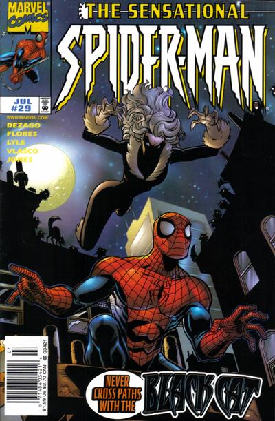 Cover for The Sensational Spider-Man (Marvel, 1996 series) #29 [Newsstand]