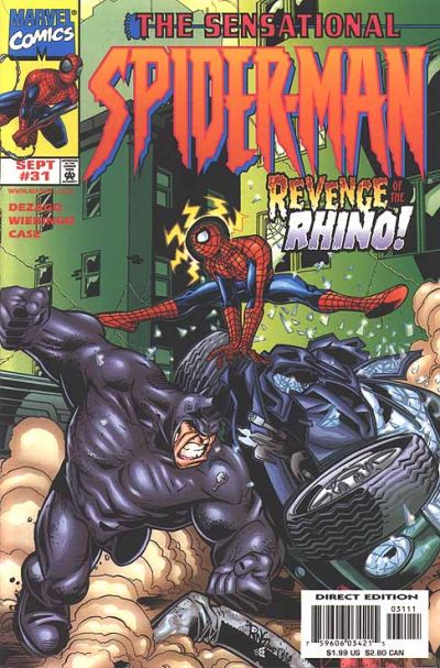 Cover for The Sensational Spider-Man (Marvel, 1996 series) #31 [Direct Edition]