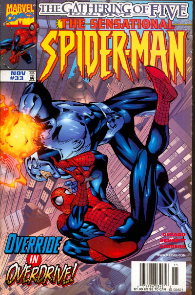 Cover for The Sensational Spider-Man (Marvel, 1996 series) #33 [Newsstand]