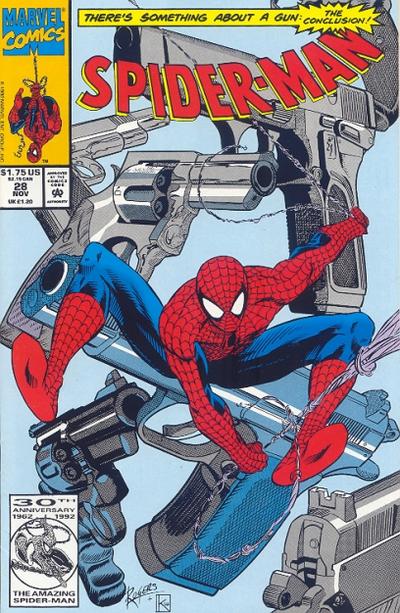 Cover for Spider-Man (Marvel, 1990 series) #28 [Direct]