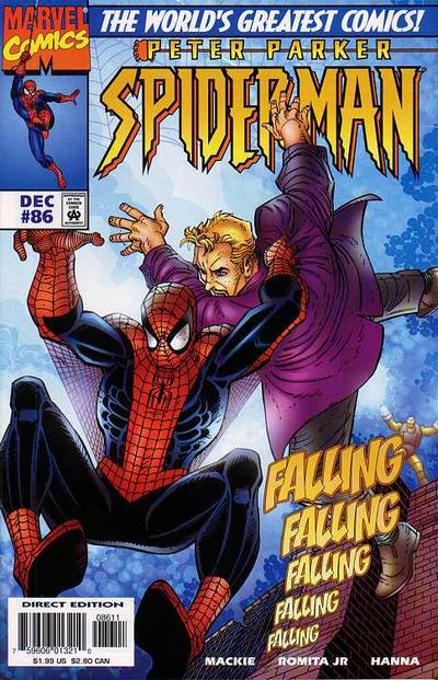 Cover for Spider-Man (Marvel, 1990 series) #86 [Direct Edition]