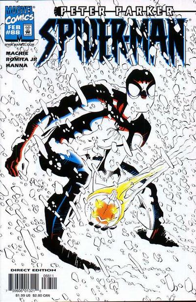 Cover for Spider-Man (Marvel, 1990 series) #88 [Direct Edition]