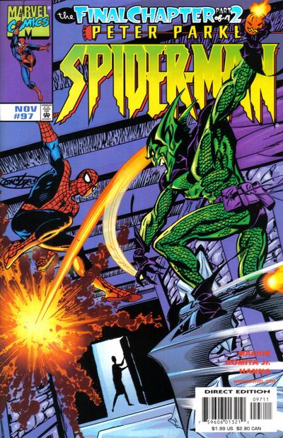 Cover for Spider-Man (Marvel, 1990 series) #97 [Direct Edition]