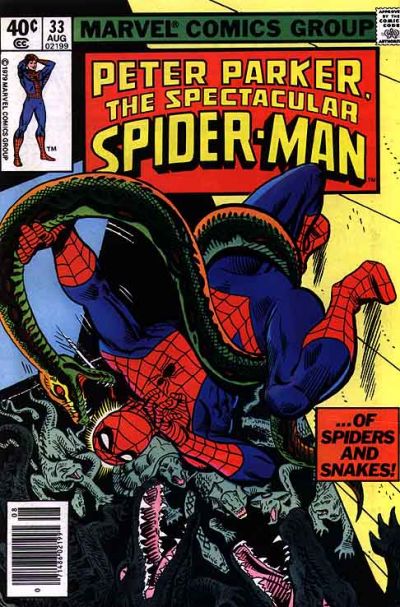 Cover for The Spectacular Spider-Man (Marvel, 1976 series) #33 [Newsstand]