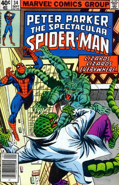 Cover for The Spectacular Spider-Man (Marvel, 1976 series) #34 [Newsstand]