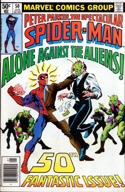 Cover for The Spectacular Spider-Man (Marvel, 1976 series) #50 [Newsstand]