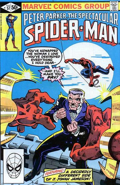 Cover for The Spectacular Spider-Man (Marvel, 1976 series) #57 [Direct]