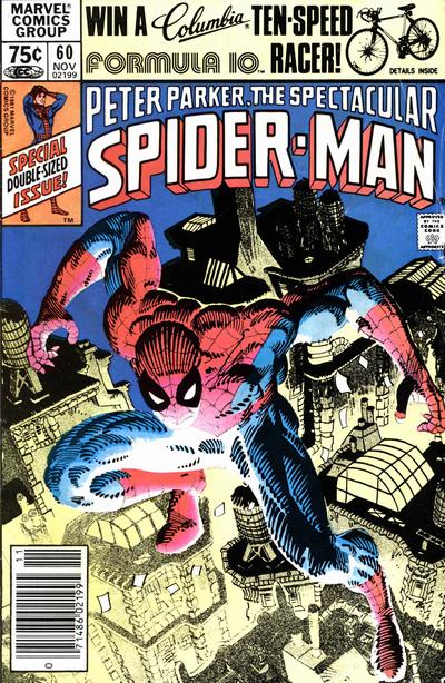Cover for The Spectacular Spider-Man (Marvel, 1976 series) #60 [Newsstand]