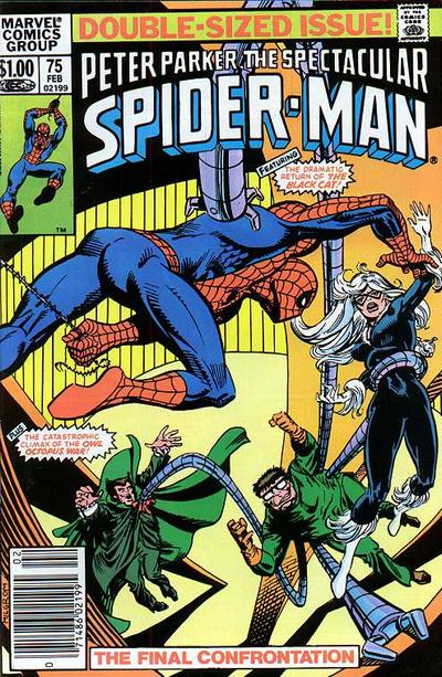 Cover for The Spectacular Spider-Man (Marvel, 1976 series) #75 [Newsstand]