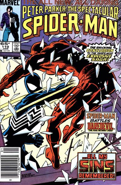 Cover for The Spectacular Spider-Man (Marvel, 1976 series) #110 [Newsstand]