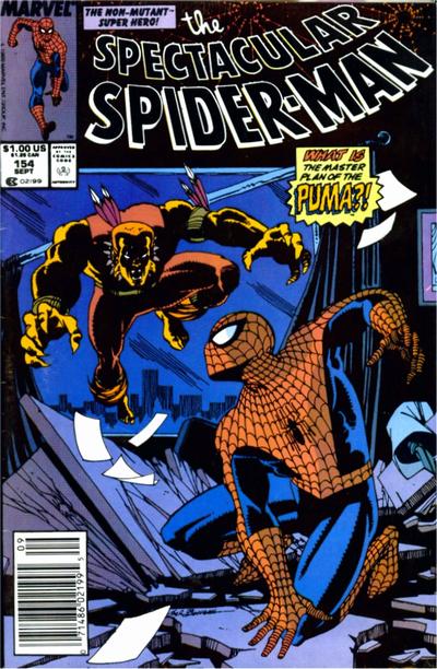 Cover for The Spectacular Spider-Man (Marvel, 1976 series) #154 [Newsstand]