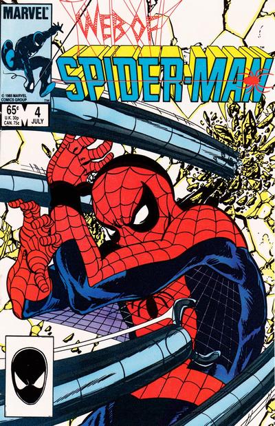 Cover for Web of Spider-Man (Marvel, 1985 series) #4 [Canadian]