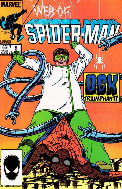 Cover for Web of Spider-Man (Marvel, 1985 series) #5 [Canadian]