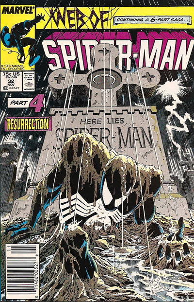 Cover for Web of Spider-Man (Marvel, 1985 series) #32 [Newsstand]