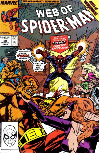 Cover for Web of Spider-Man (Marvel, 1985 series) #59 [Direct]