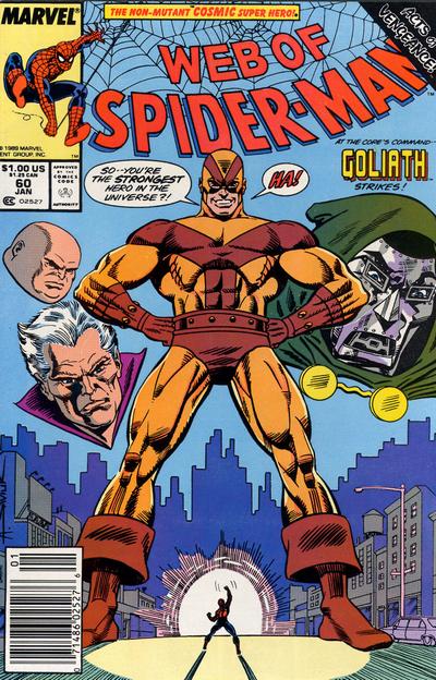 Cover for Web of Spider-Man (Marvel, 1985 series) #60 [Newsstand]