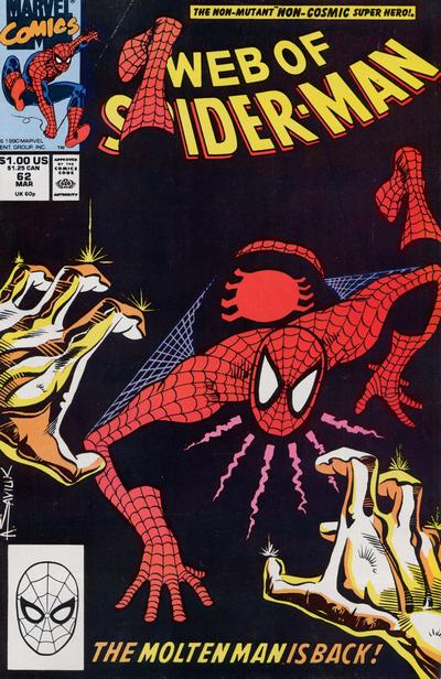 Cover for Web of Spider-Man (Marvel, 1985 series) #62 [Direct]