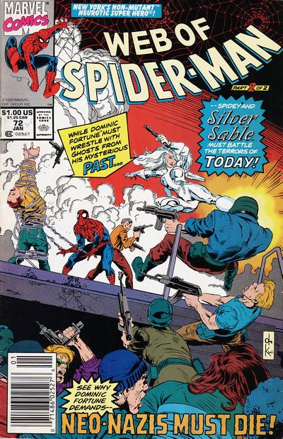 Cover for Web of Spider-Man (Marvel, 1985 series) #72 [Newsstand]