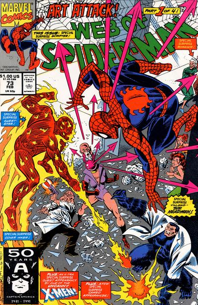 Cover for Web of Spider-Man (Marvel, 1985 series) #73 [Direct]