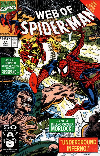 Cover for Web of Spider-Man (Marvel, 1985 series) #77 [Direct]