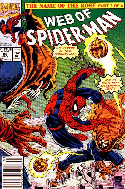 Cover for Web of Spider-Man (Marvel, 1985 series) #86 [Direct]
