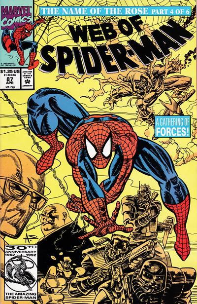 Cover for Web of Spider-Man (Marvel, 1985 series) #87 [Newsstand]