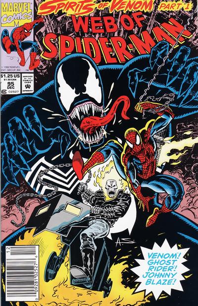 Cover for Web of Spider-Man (Marvel, 1985 series) #95 [Newsstand]