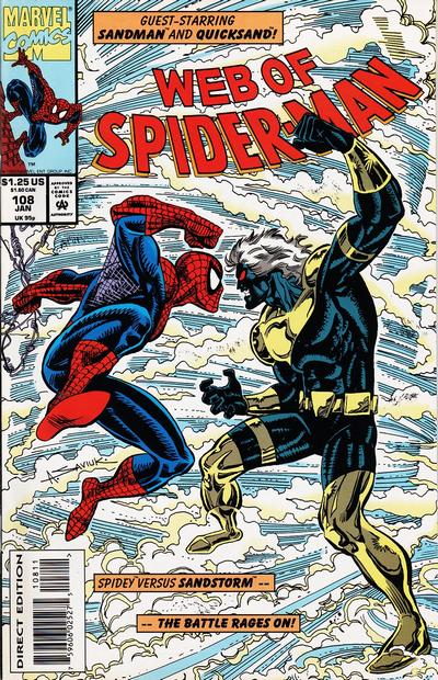 Cover for Web of Spider-Man (Marvel, 1985 series) #108 [Direct Edition]